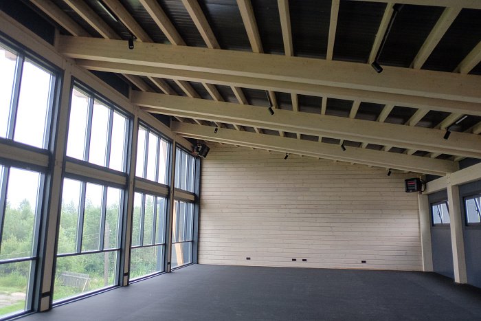 В Кировской области построили деревянный спорткомплекс